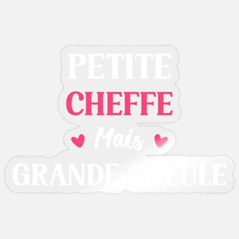 Petite cheffe Sticker taille S (10 x 10 cm)