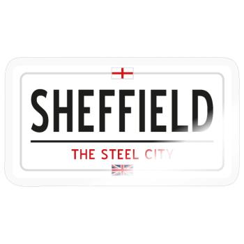 Sheffield town sign - Sticker size S (10 x 10 cm) - transparent glossy - Front