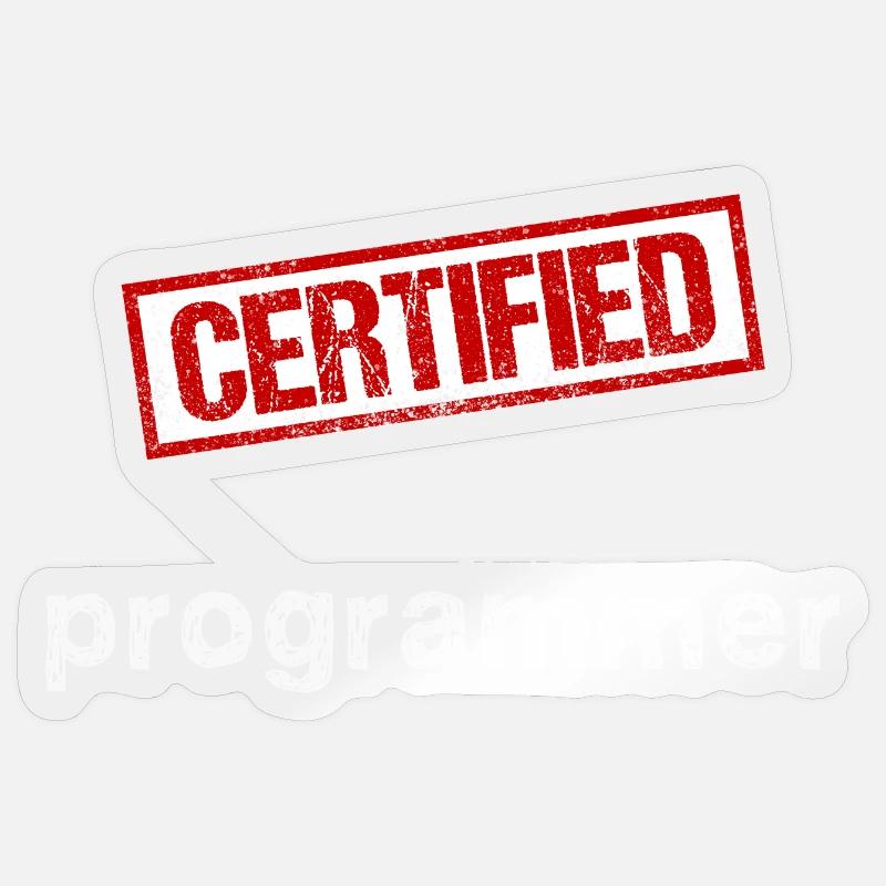 Programmierer - Sticker Größe S (10 x 10 cm) - Transparent glänzend