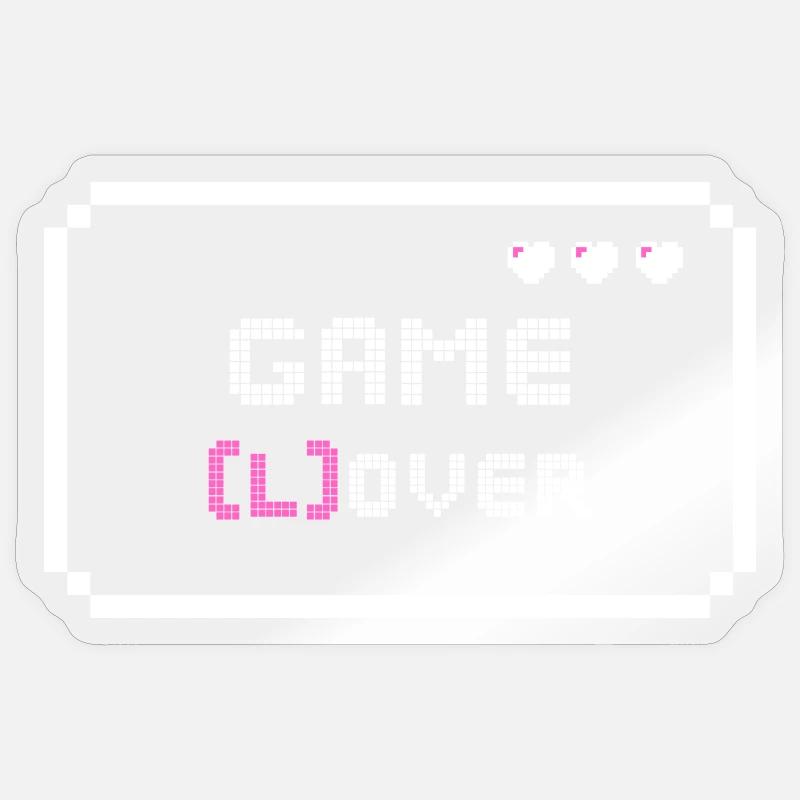 Game Lover design - Sticker size S (10 x 10 cm) - transparent glossy