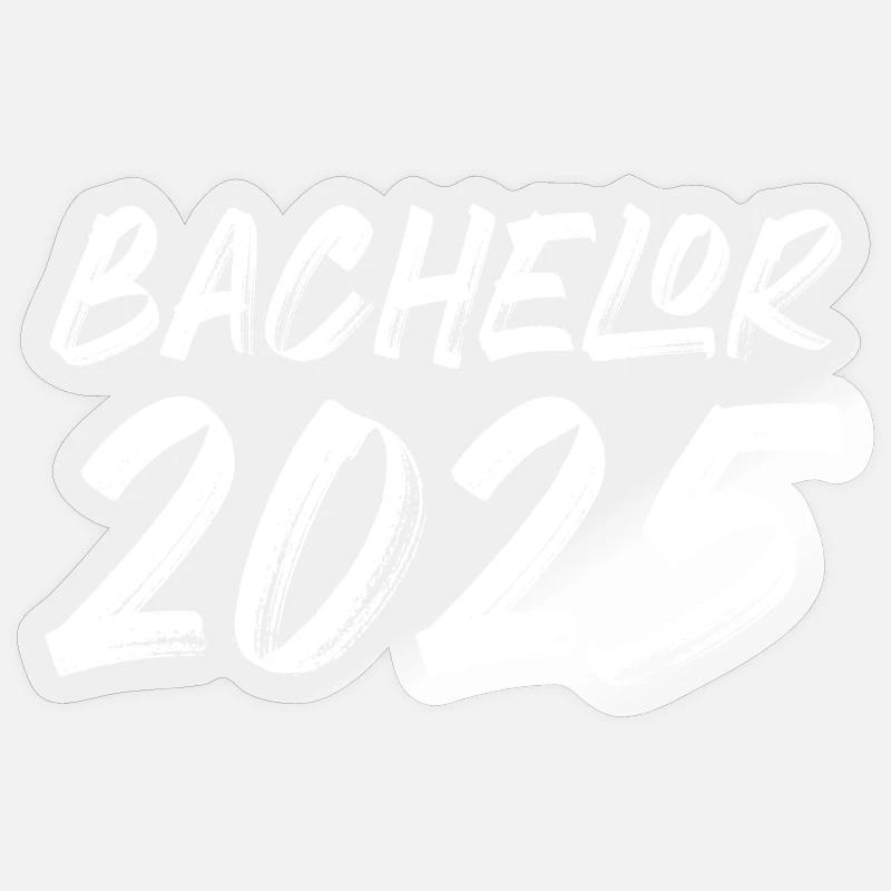 Bachelor 2025 - Sticker size S (10 x 10 cm) - transparent glossy