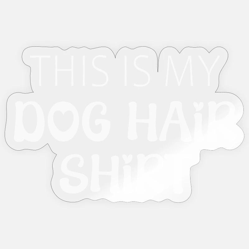 Hund - Sticker Größe S (10 x 10 cm) - Transparent glänzend
