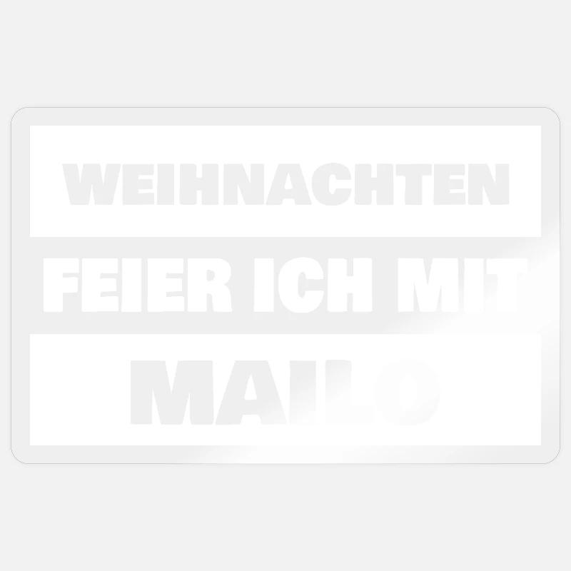 First name Mailo - Sticker size S (10 x 10 cm) - transparent glossy