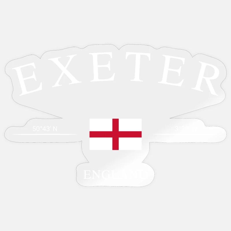 Exeter England – Urlaub Souvenir & Geschenk - Sticker Größe S (10 x 10 cm) - Transparent glänzend