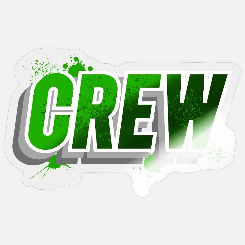 crew Sticker size S (10 x 10 cm)