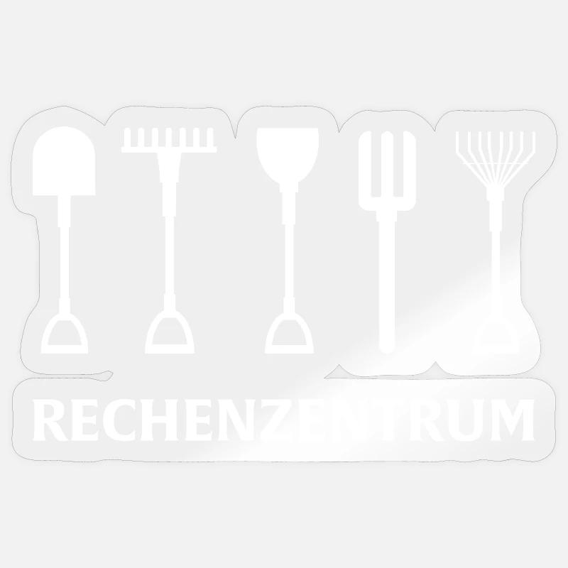 Jardinage du centre de données - Sticker taille S (10 x 10 cm) - brillant transparent