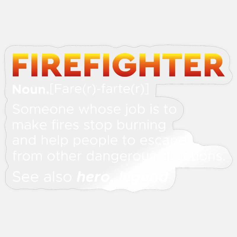 Fire brigade Sticker size S (10 x 10 cm)