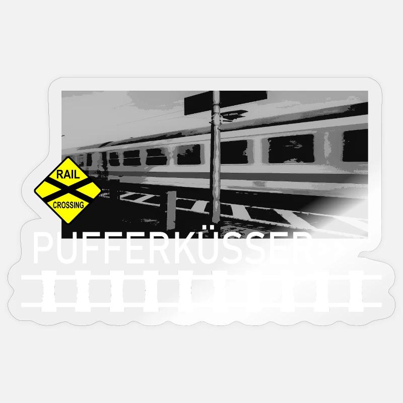 PUFFERKÜSSER - Sticker size S (10 x 10 cm) - transparent glossy