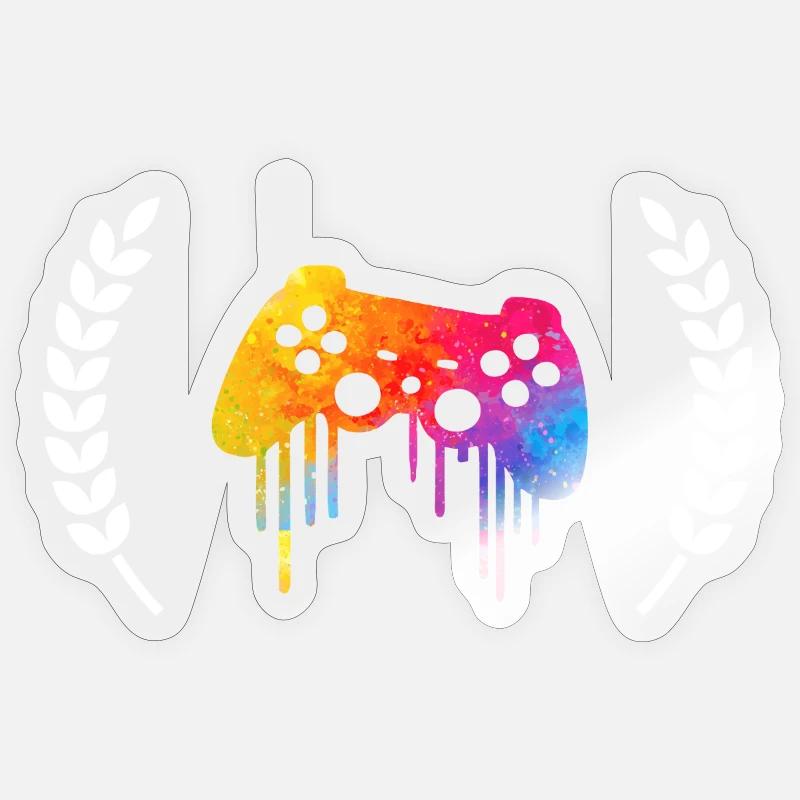 Emblème des joueurs - Sticker taille S (10 x 10 cm) - brillant transparent