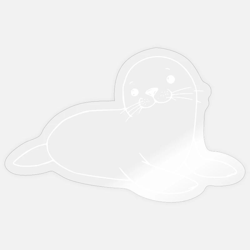 Scellage scellant scellement - Sticker taille S (10 x 10 cm) - brillant transparent