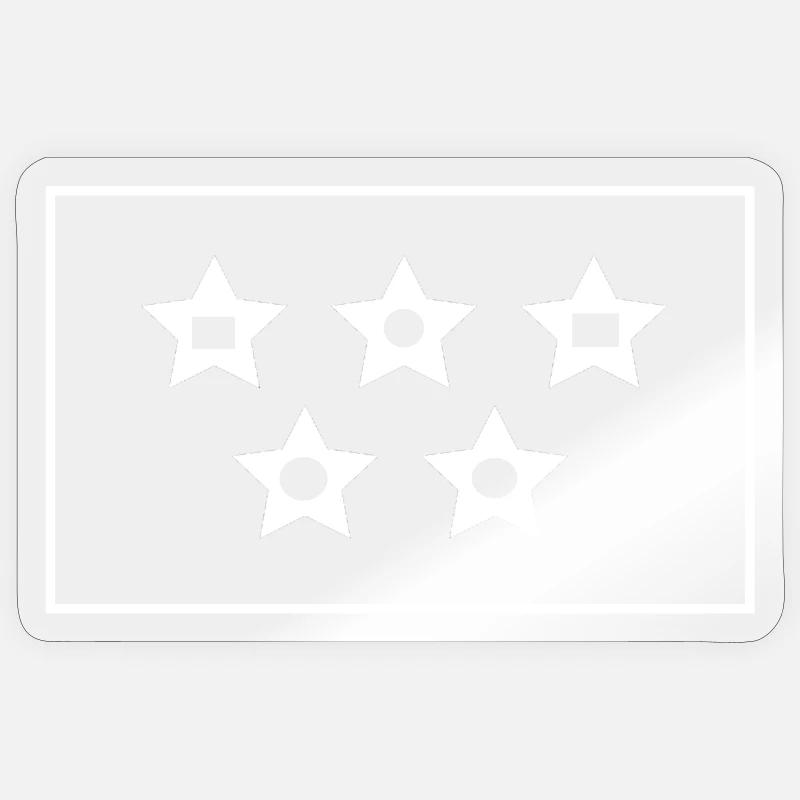 Five Star Contrast Pattern Sticker size S (10 x 10 cm)