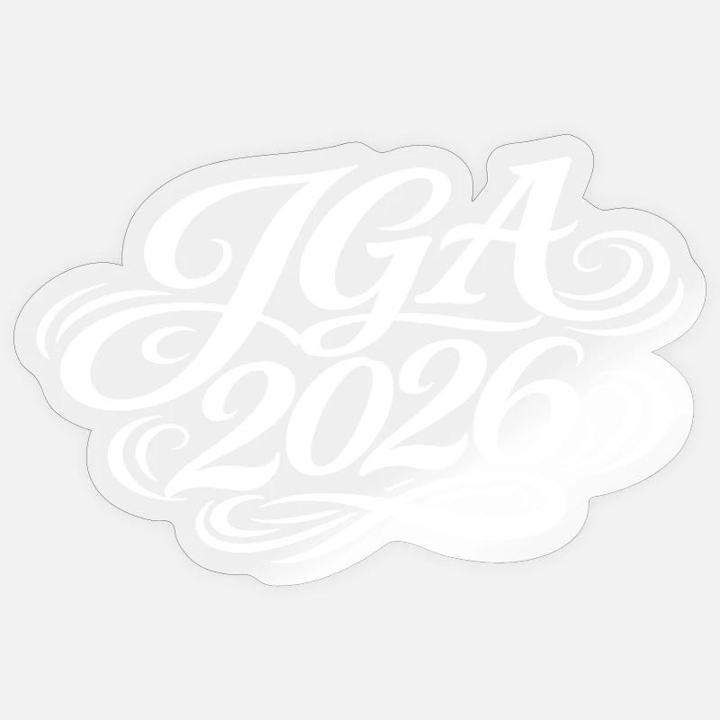 Jga 2026 Junggesellenabschied - Sticker Größe S (10 x 10 cm) - Transparent glänzend