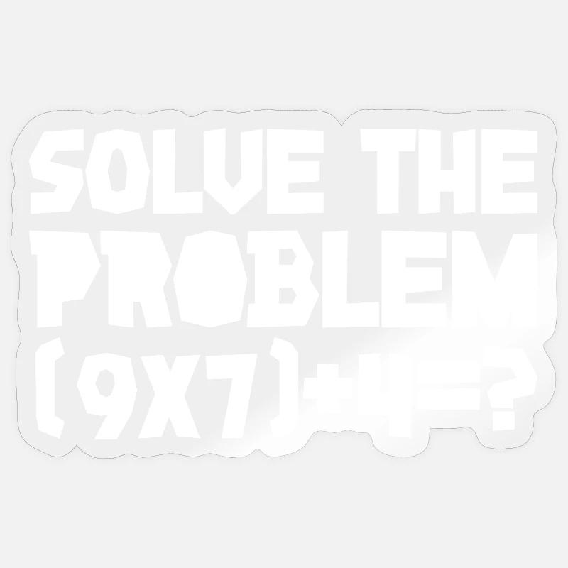 67 - Sixty Seven Number 67 Six Seven Solve Math Sticker size S (10 x 10 cm)
