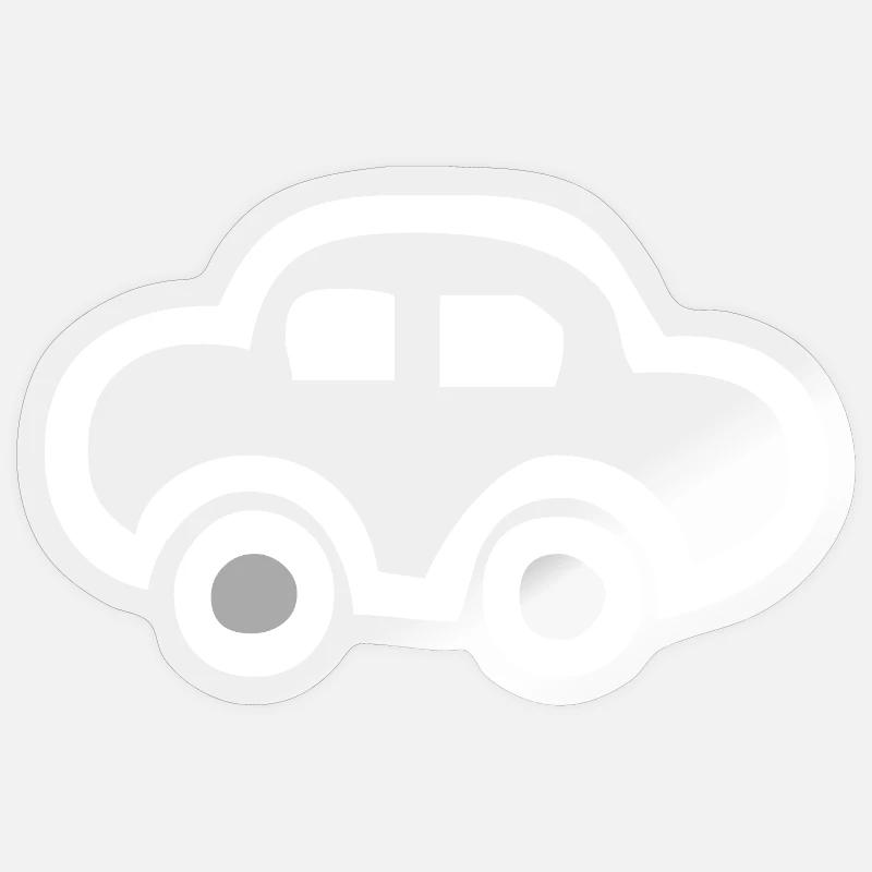 Car - Sticker size S (10 x 10 cm) - transparent glossy