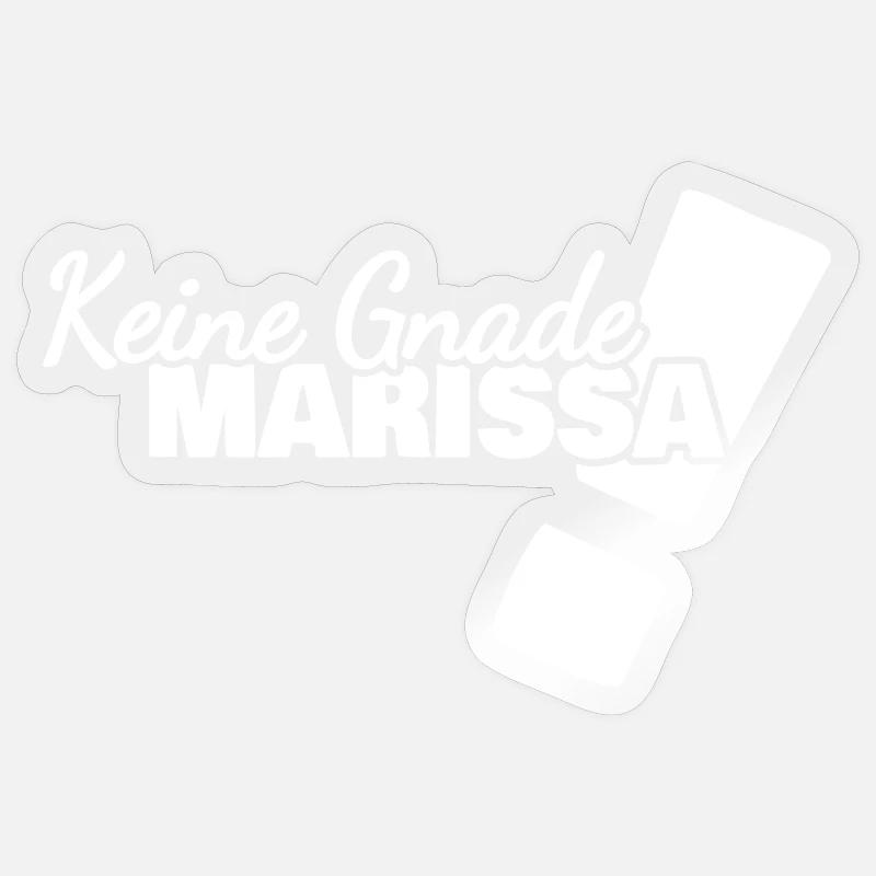 Marissa als Spruch - Sticker Größe S (10 x 10 cm) - Transparent glänzend