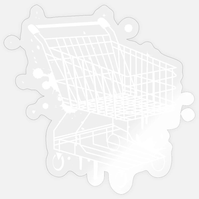Panier d'achat graffiti Sticker taille S (10 x 10 cm)