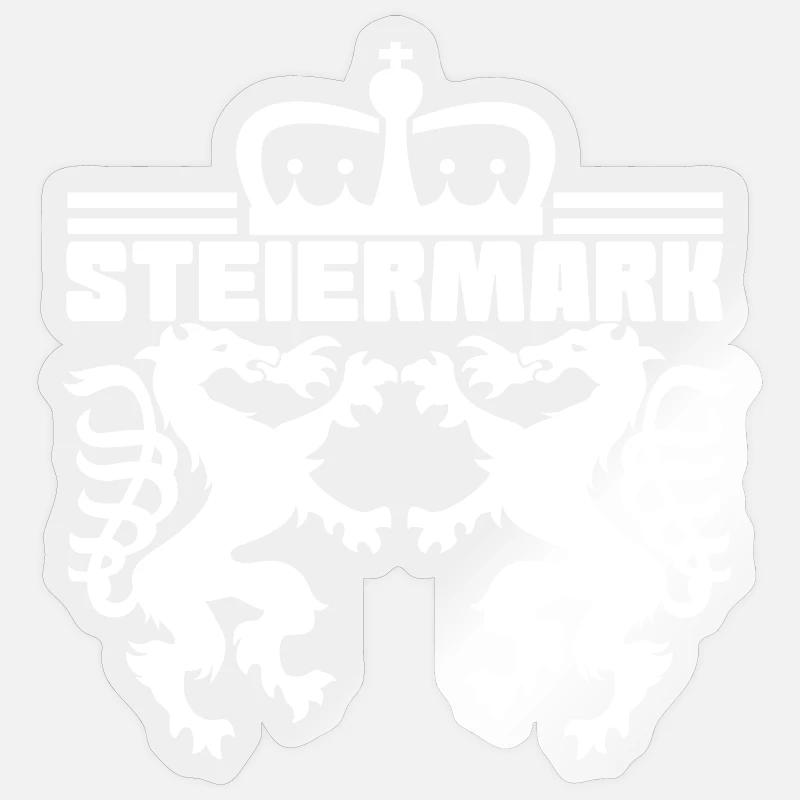 Styria Austria - Sticker size S (10 x 10 cm) - transparent glossy