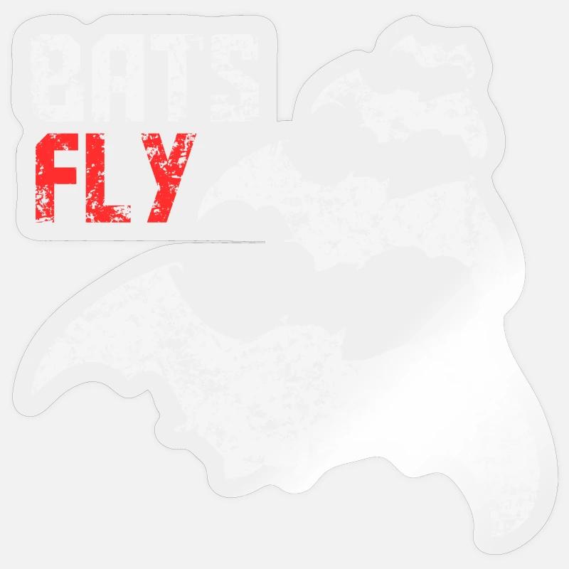 Bats Fly Sticker Größe S (10 x 10 cm)