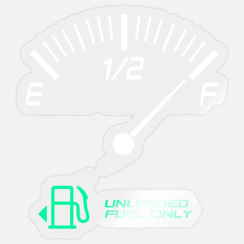 Voller Tank - Sticker Größe S (10 x 10 cm) - Transparent glänzend