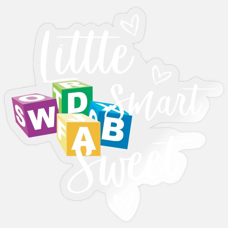 Petit Smart et Doux - Sticker taille S (10 x 10 cm) - brillant transparent