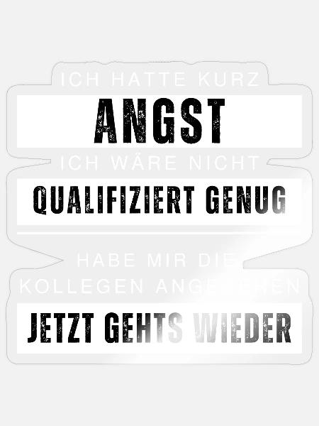 Unqualifizierte Kollegen Lustiger Spruch Arbeit - Sticker Größe S (10 x 10 cm) - Transparent glänzend