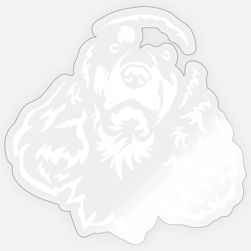 Cocker Spaniel Head « Black Edition » Sticker taille S (10 x 10 cm)