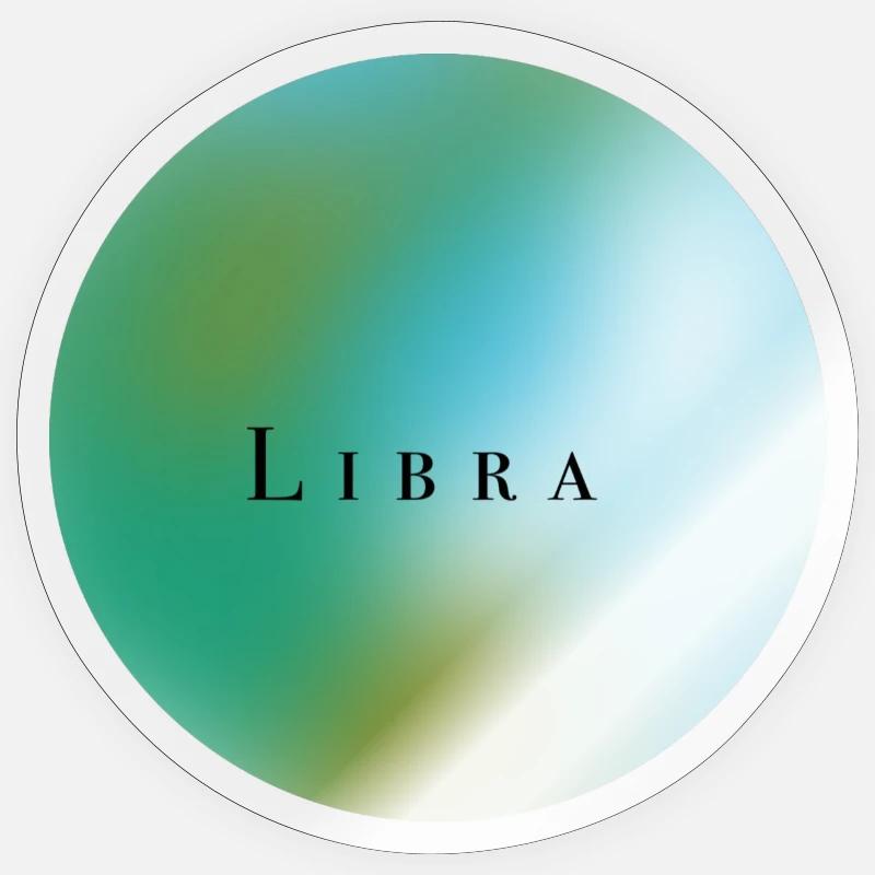 Libra-Zodiacline Sticker size S (10 x 10 cm)