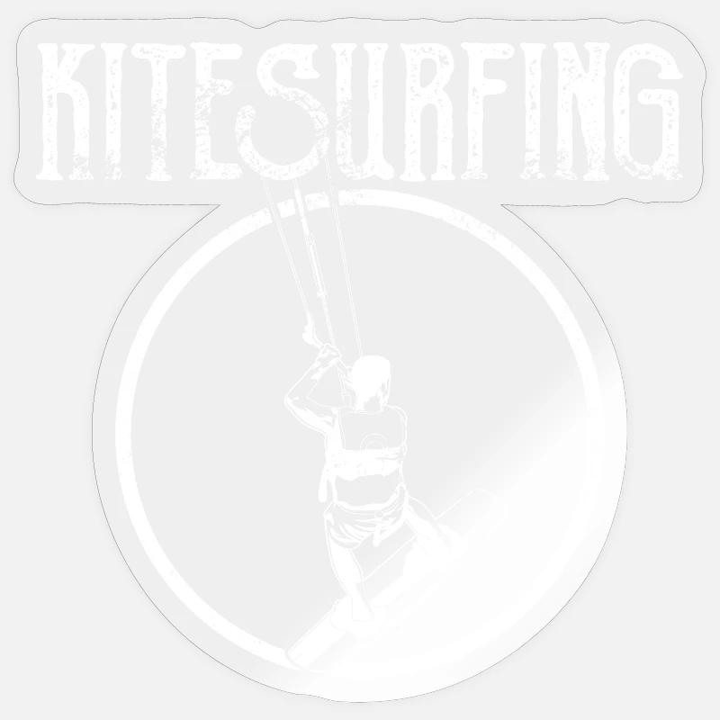 Kitesurf Sticker taille S (10 x 10 cm)