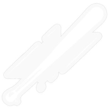 Baseball Bat Drawing - Sticker size S (10 x 10 cm) - transparent glossy - Front