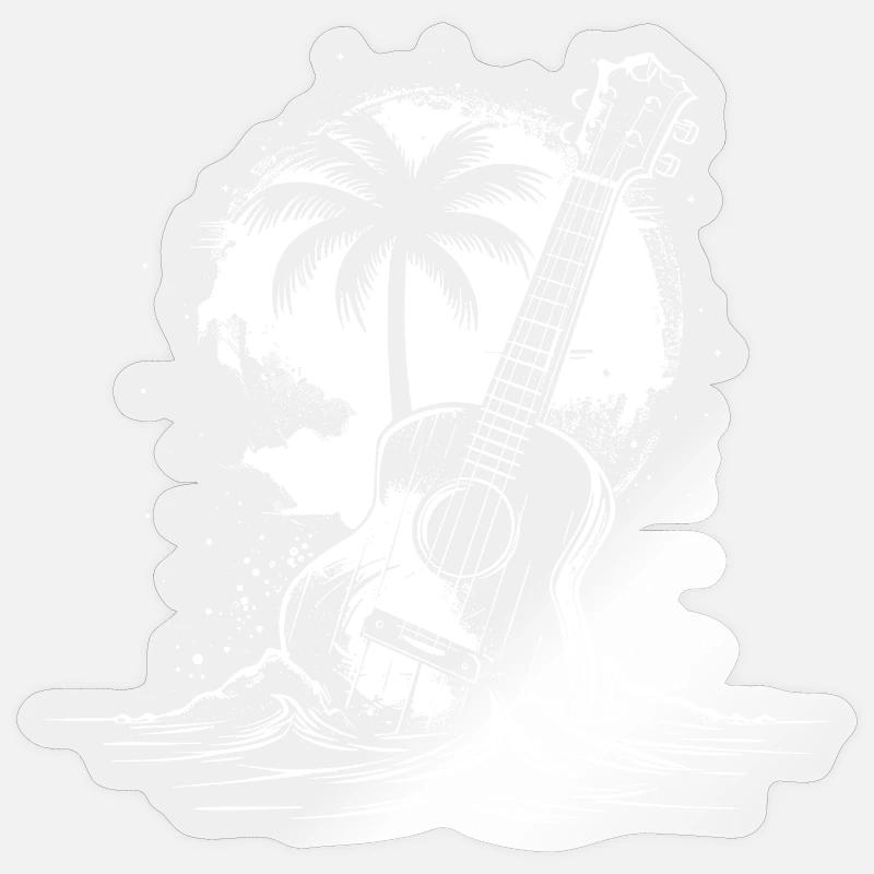 Ukulele Graphics Sticker size S (10 x 10 cm)