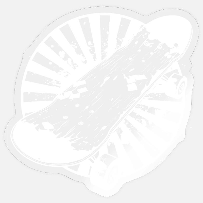 Skateboard Graphics - Sticker size S (10 x 10 cm) - transparent glossy