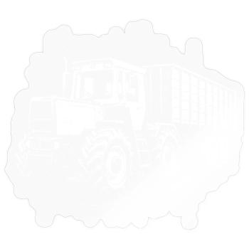 Kraftpaket bei Nacht - Sticker Größe S (10 x 10 cm) - Transparent glänzend - Vorne