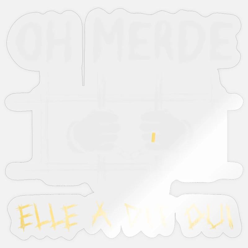 She Said Proposal Engagement - Sticker size S (10 x 10 cm) - transparent glossy