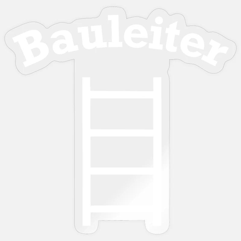 Funny Construction Manager Head Construction Site Design Sticker size S (10 x 10 cm)