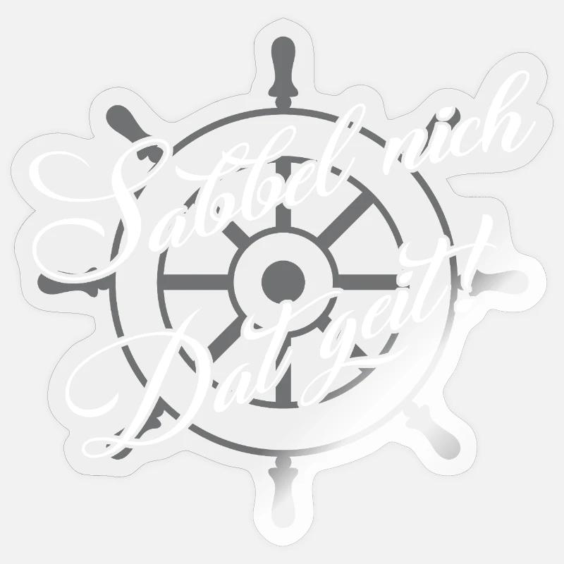 Ne bave pas, conception de dialecte amusante Sticker taille S (10 x 10 cm)