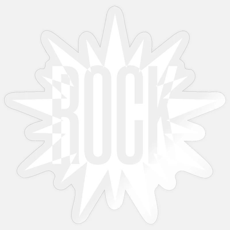 Rock Burst Emblem - Sticker size S (10 x 10 cm) - transparent glossy
