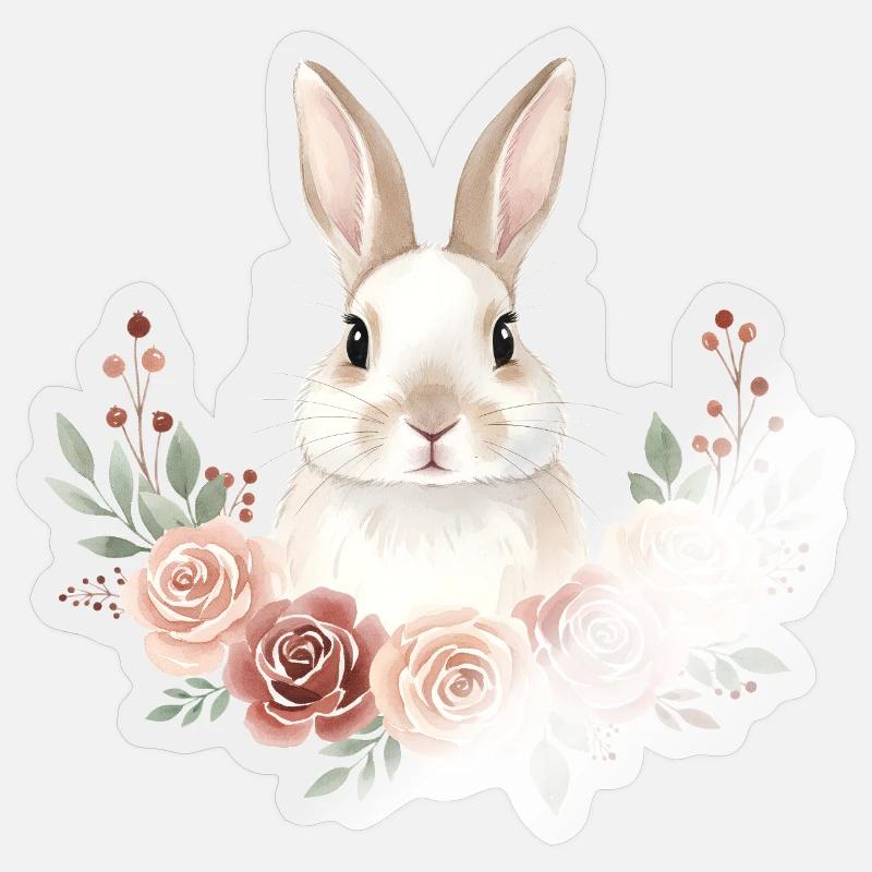 Rabbit Sticker size S (10 x 10 cm)