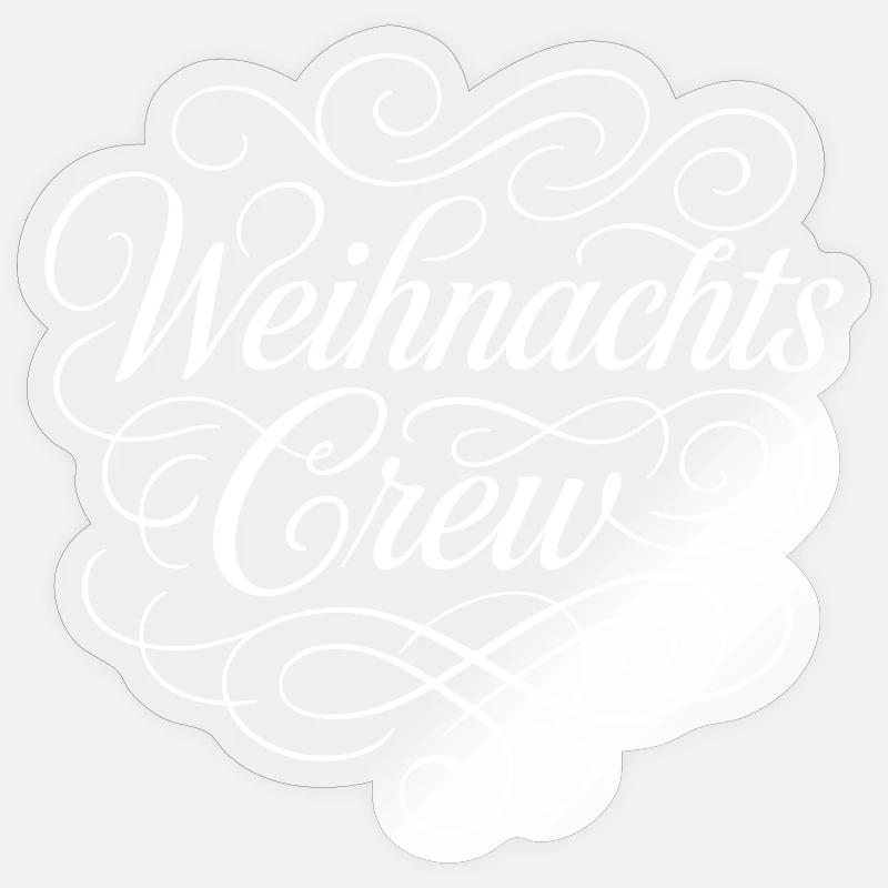 Christmas Team - Sticker size S (10 x 10 cm) - transparent glossy