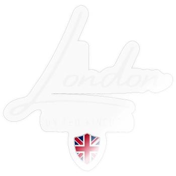 London UK, I love London - Sticker size S (10 x 10 cm) - transparent glossy - Front