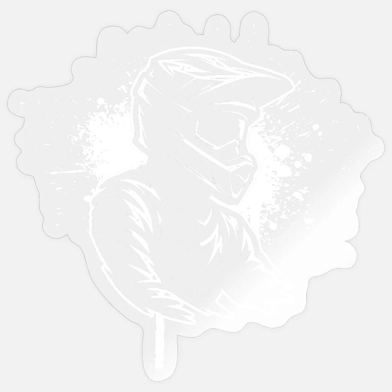 Direct Motocross Statement - Sticker size S (10 x 10 cm) - transparent glossy