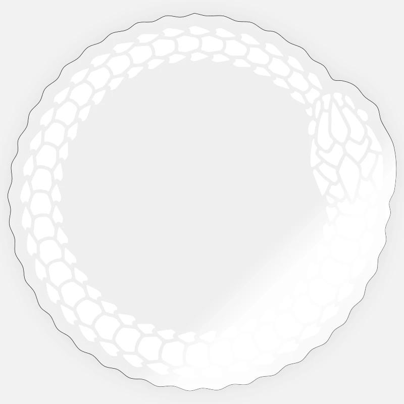Coiled Rope Circle - Sticker size S (10 x 10 cm) - transparent glossy
