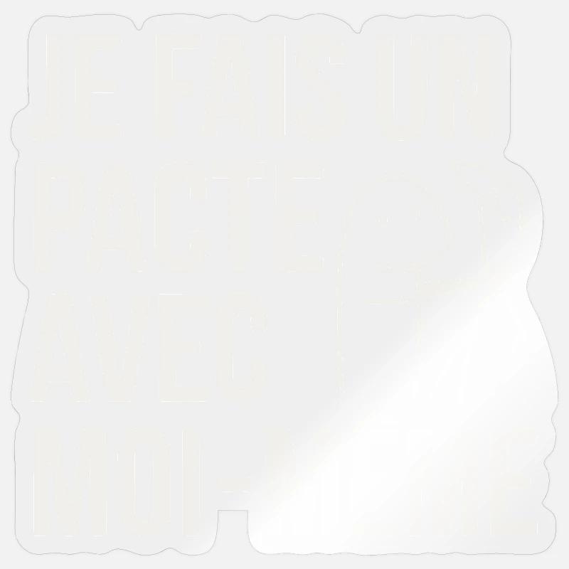 Self Pact Cartoon Moi Meme - Sticker size S (10 x 10 cm) - transparent glossy