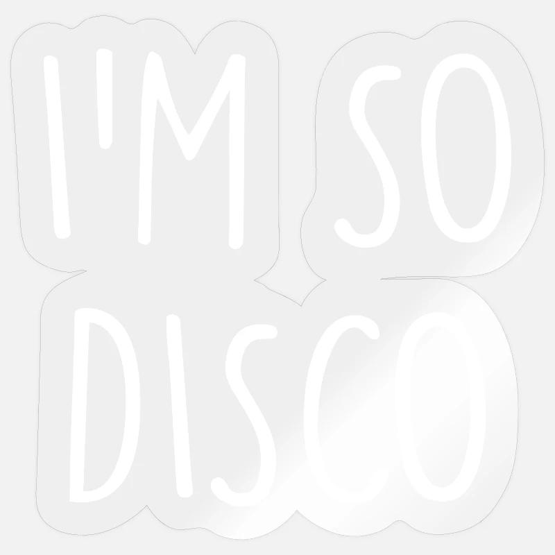 Disco Sticker Größe S (10 x 10 cm)
