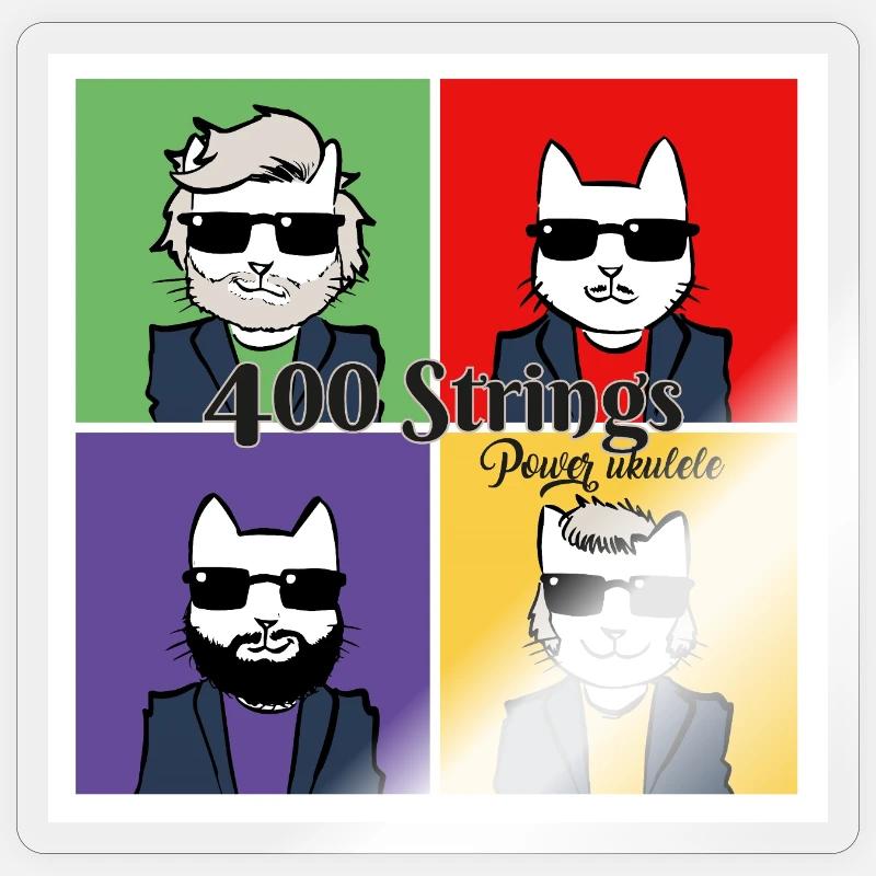 poweruke - Sticker taille S (10 x 10 cm) - brillant transparent