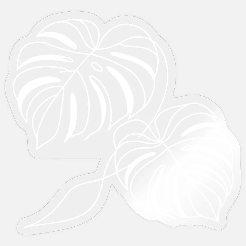 Monstera Sticker size S (10 x 10 cm)