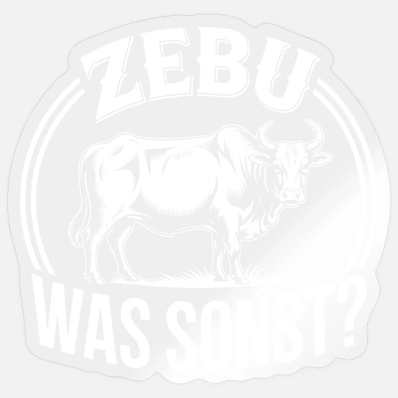 Zebu Quoi d’autre ? Graphismes - Sticker taille S (10 x 10 cm) - brillant transparent