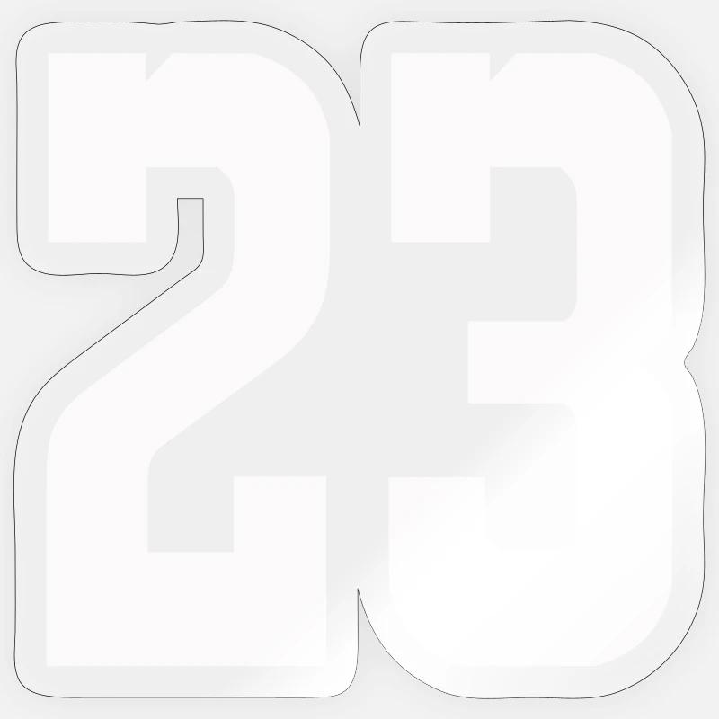 23 - Sticker taille S (10 x 10 cm) - brillant transparent