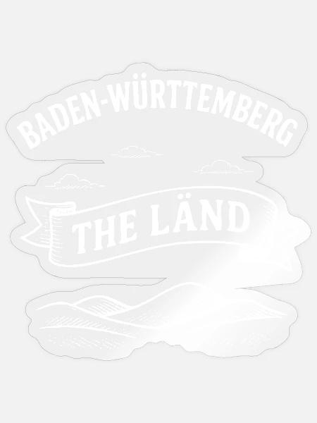 The Länd - Baden Württemberg - Sticker Größe S (10 x 10 cm) - Transparent glänzend