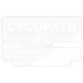 Cyclopath Ride Free Tee - Sticker size S (10 x 10 cm) - transparent glossy - Front