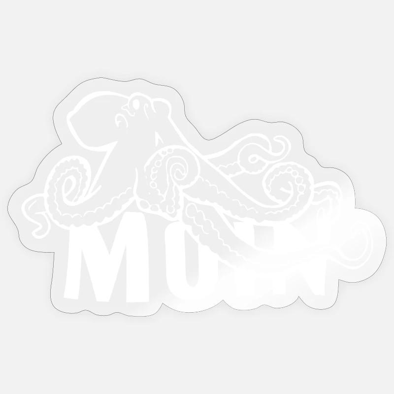 Moin Octopus Sticker size S (10 x 10 cm)